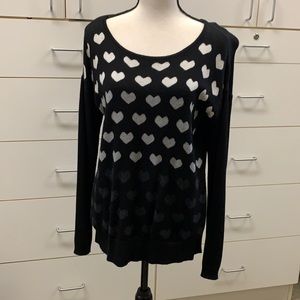 Sweater with hearts, cute for Valentines Day